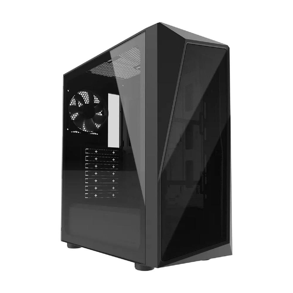 Gabinete Cooler Master CMP 520L, Mid Tower, ATX, Sem fonte, Com 1 Fan, Vidro Temperado, Preto