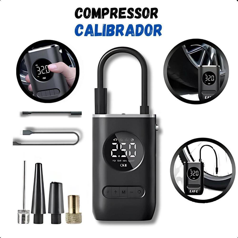 Compressor Sem Fio 150 Psi Pequeno E Recarregável