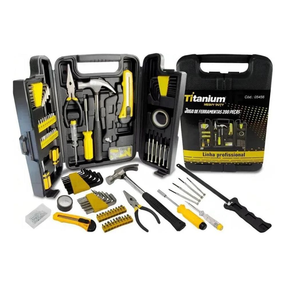 2X Jogo De Ferramentas 200 Peças Titanium