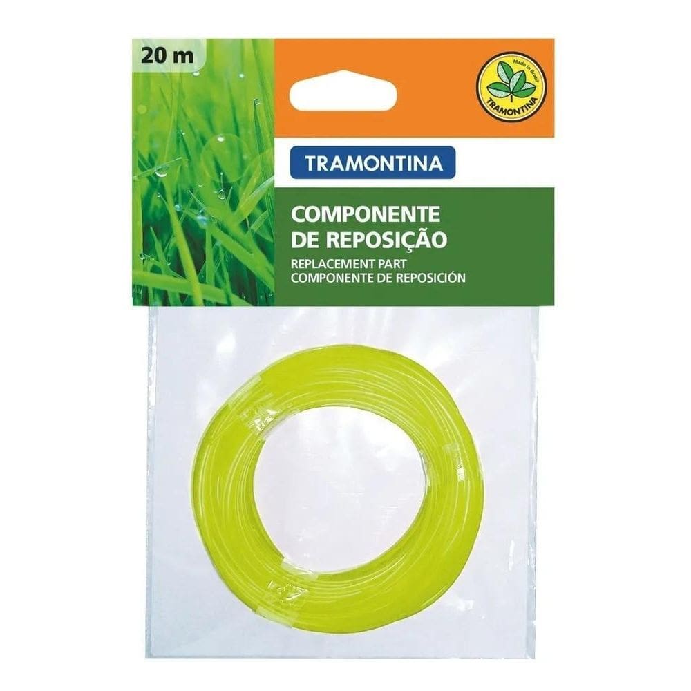 2X Fio De Nylon 1,8Mm 20M Para Cortador De Grama Tramontina