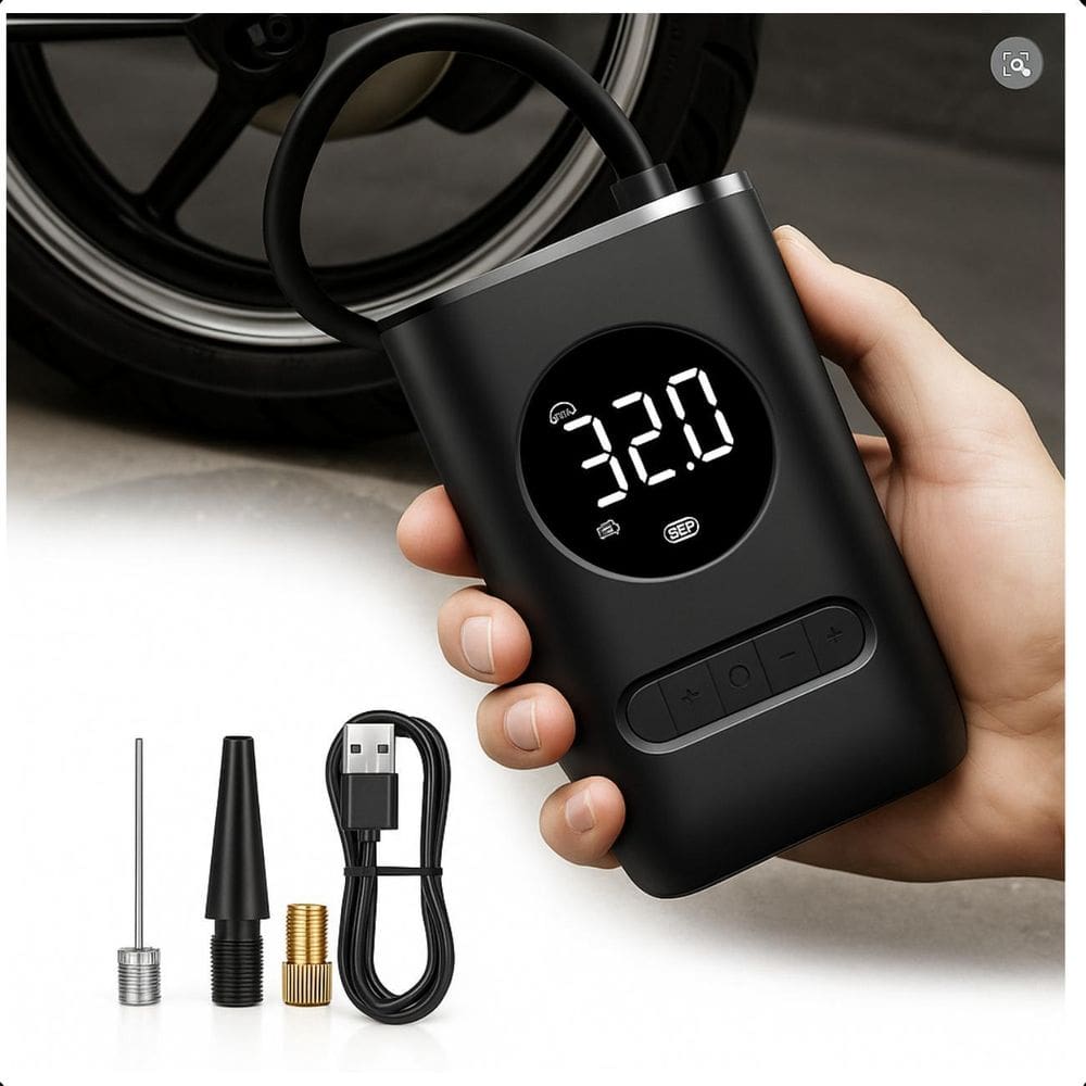 Compressor De Ar Digital 150 Psi Portátil Automotivo