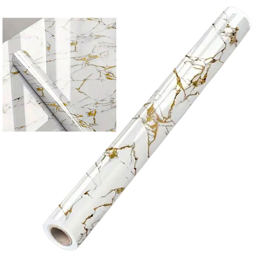 Papel de Parede Adesivo Autocolante Flexivel Marmore Envelopamento Moveis Obra Reforma Cozinha Banheiro Parede