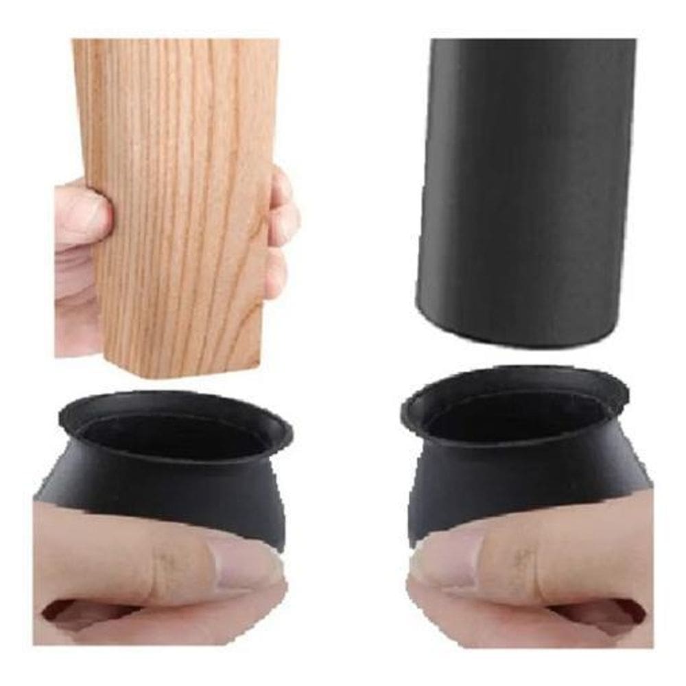8 Pcs Protetor Para Pés De Cadeira E Mesa Silicone Flexível