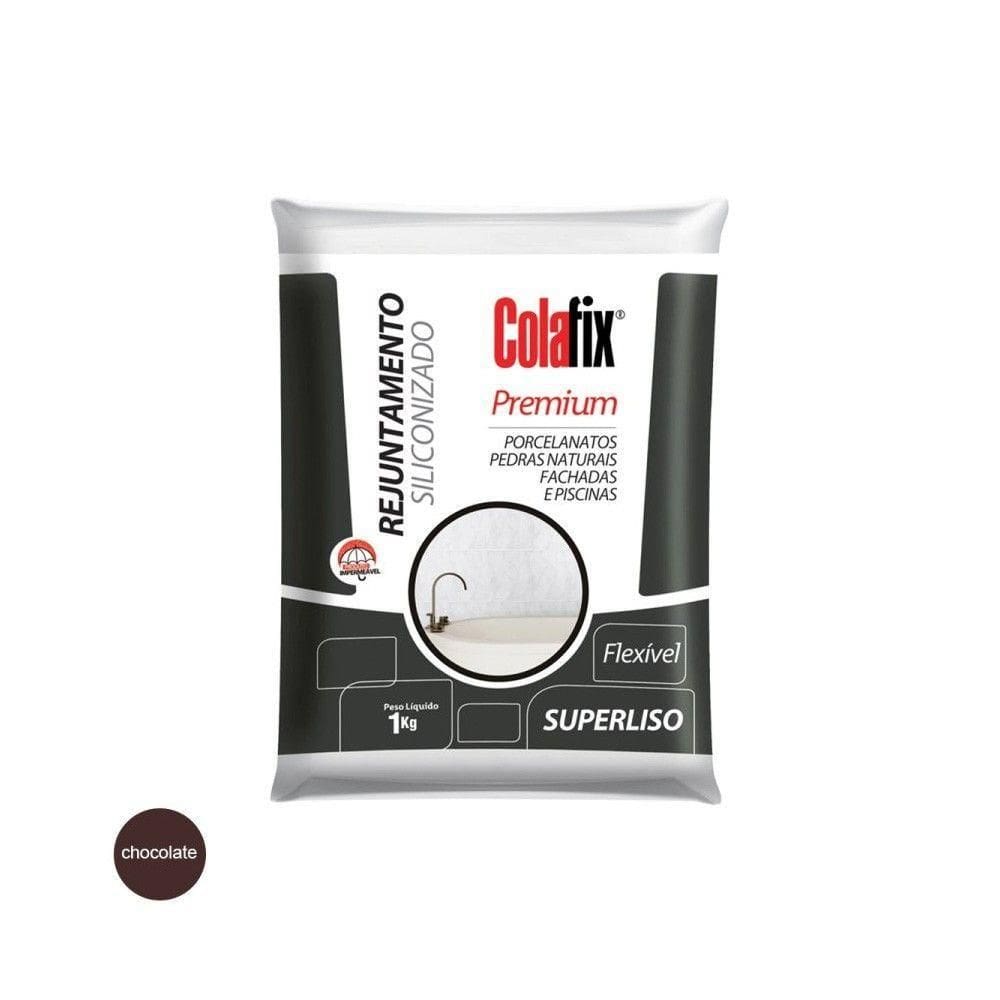 Rejunte Colafix Siliconizado 1kg - Chocolate