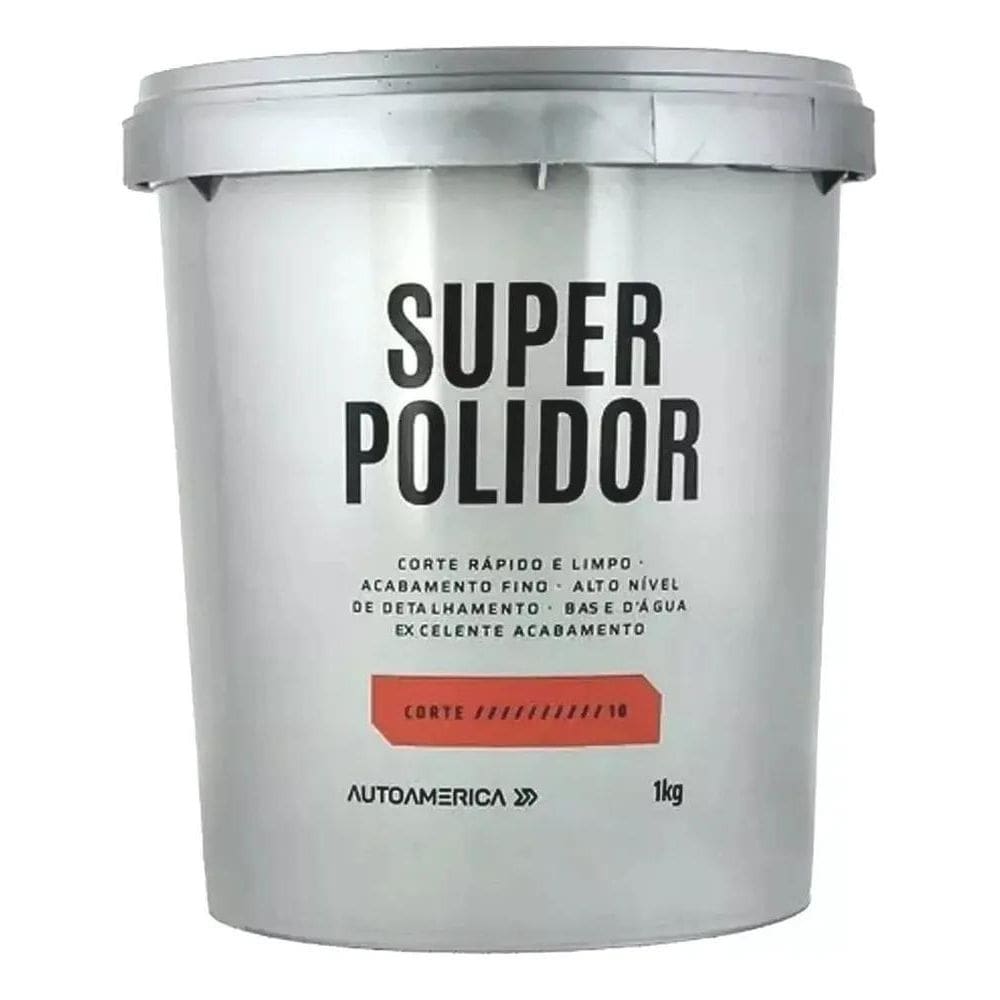 2X Autoamerica 1Kg Massa De Polir Polimento Carro