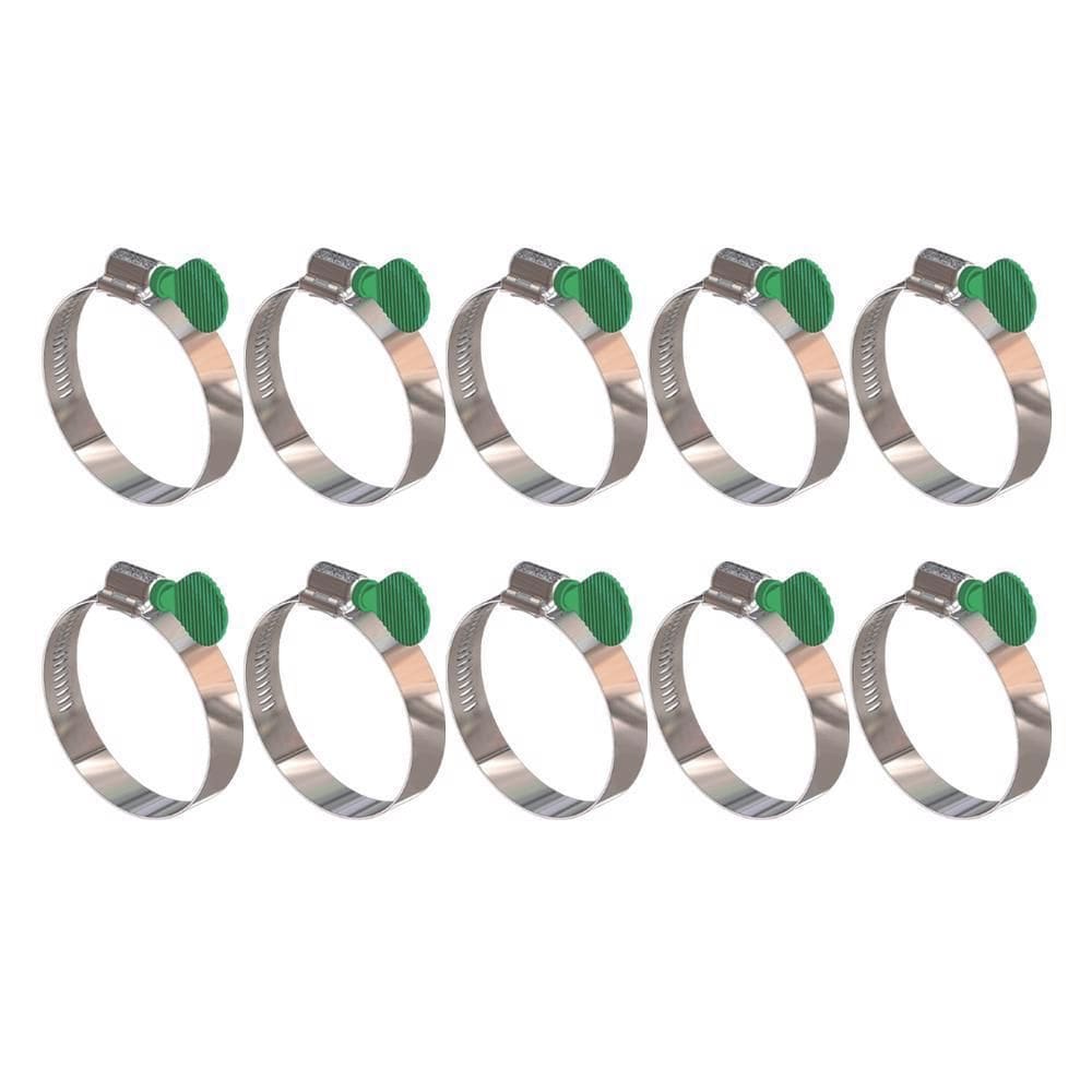 Kit 10 Abraçadeira Parafuso Borboleta 51X64Mm Fita 14,5Mm