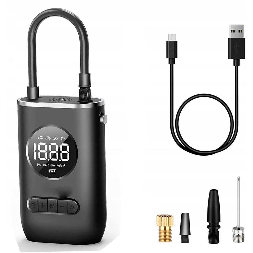 Compressor De Ar Portátil Digital Ideal Para Casa E Viagem