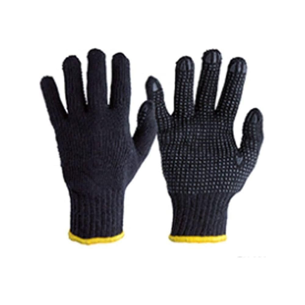 Luva Tricotada 3 Fios Preta Pigmentada