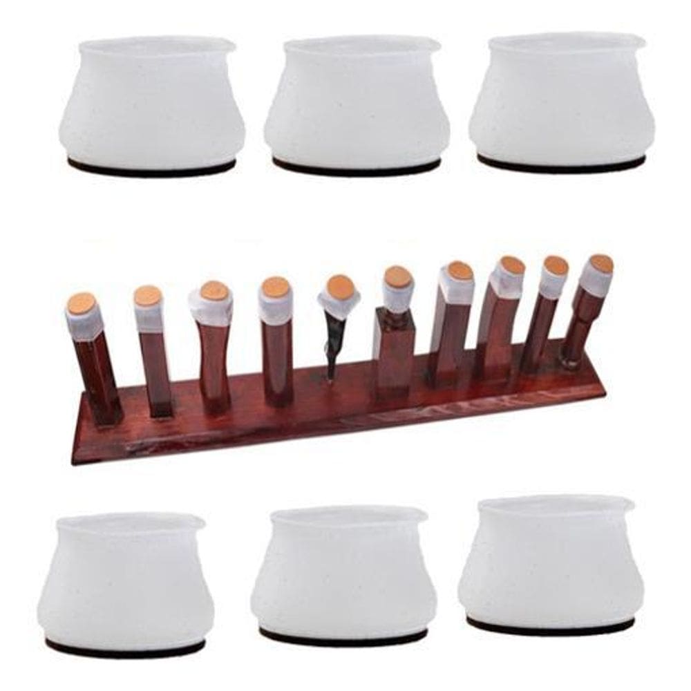 Kit 16 Proteção Perna Pé De Cadeira Mesa Feltro Silicone