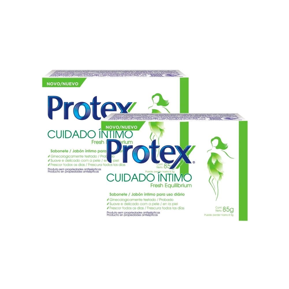 Kit 2 Sabonete em Barra Protex Cuidado íntimo Fresh Equilibrium 85g