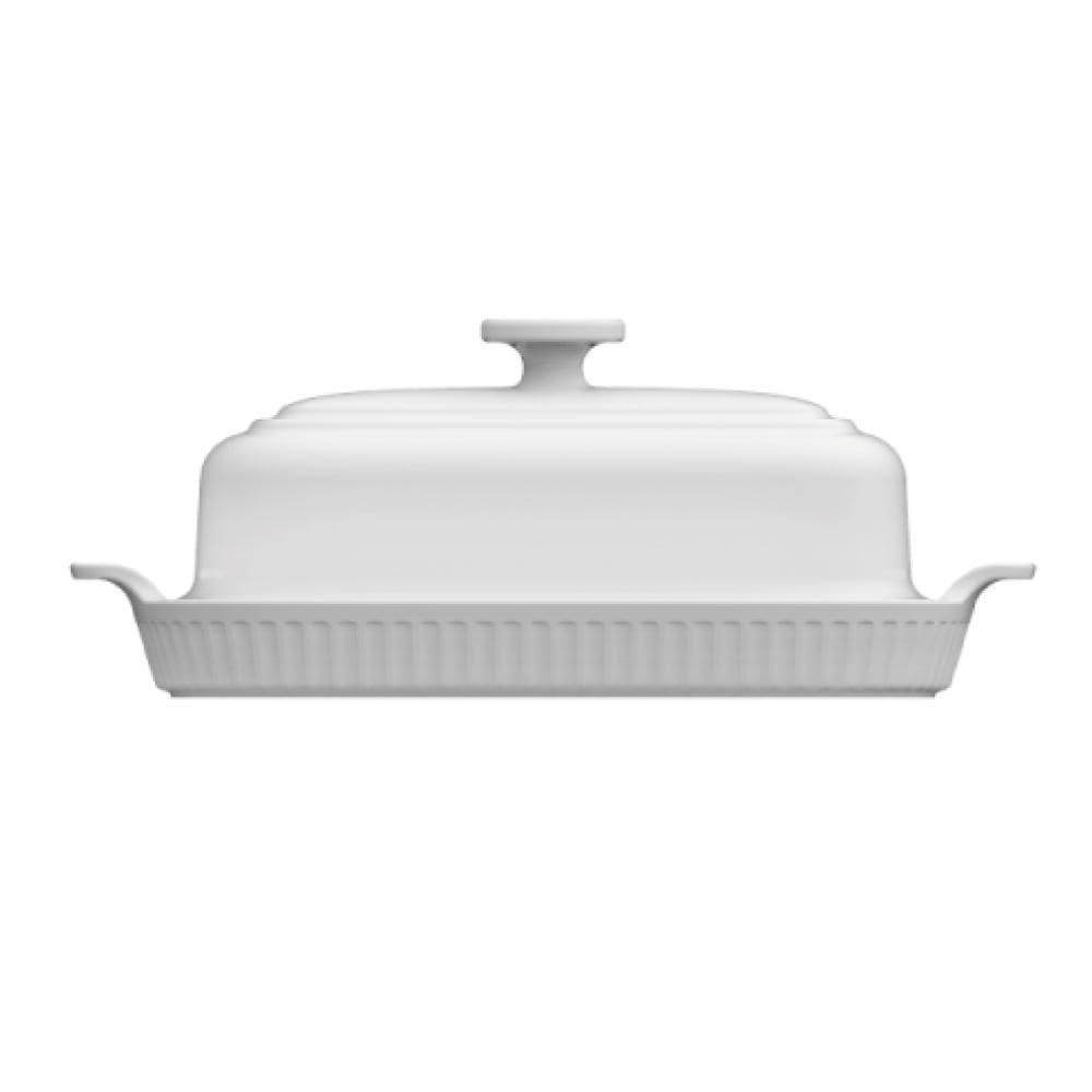Manteigueira Linha Assar e Servir Branca 20 cm Porcelana