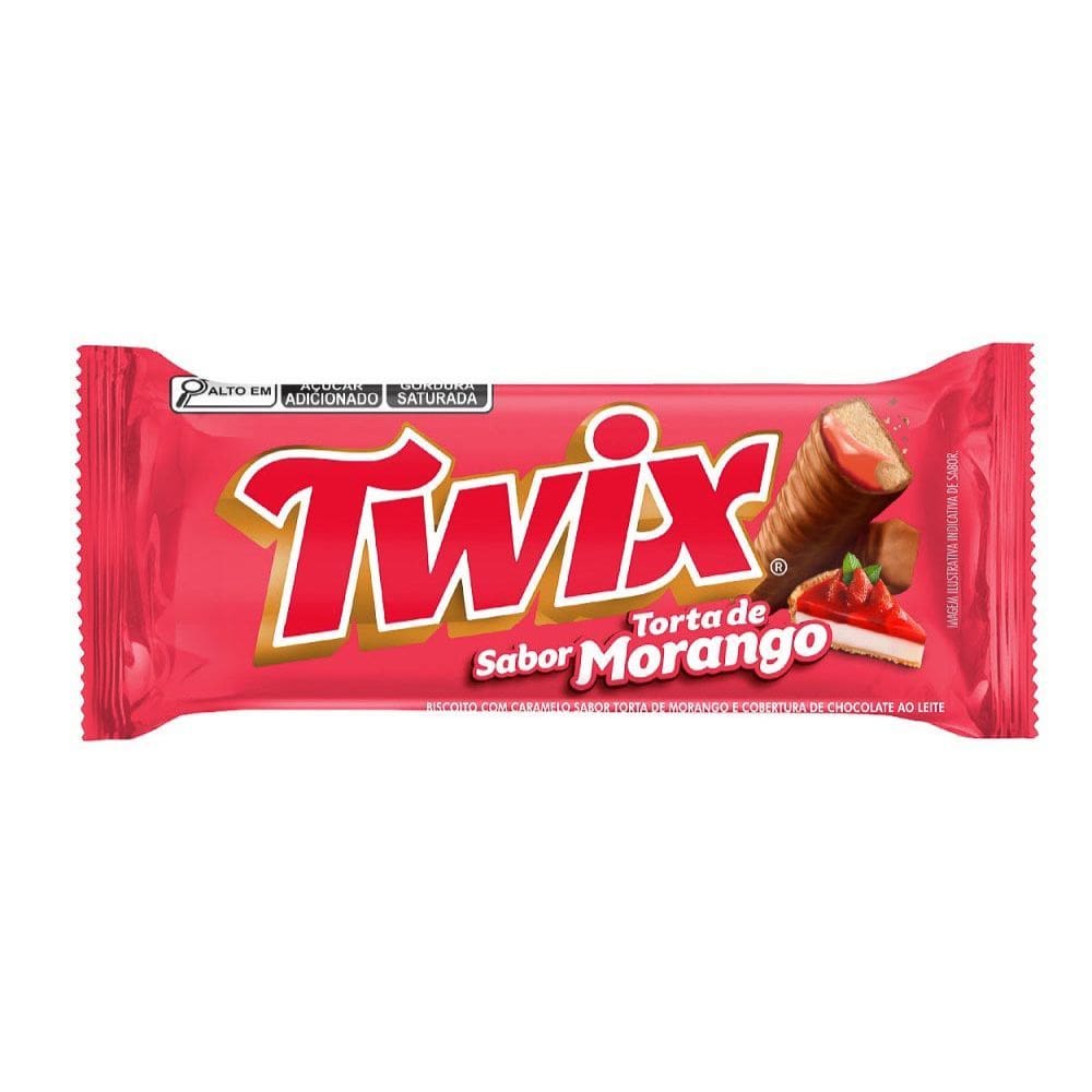 Chocolate Twix Torta de Morango 40g