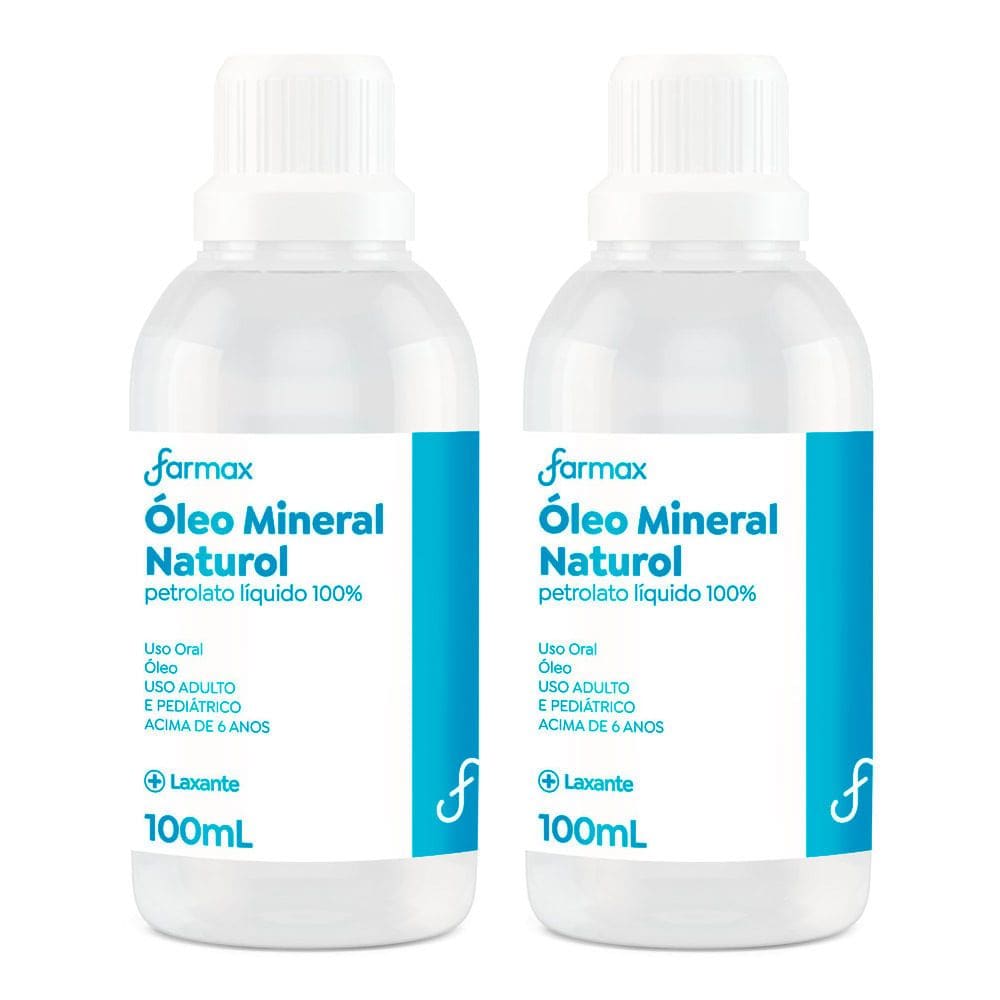 Kit 2 Óleo Mineral Naturol Farmax 100ml