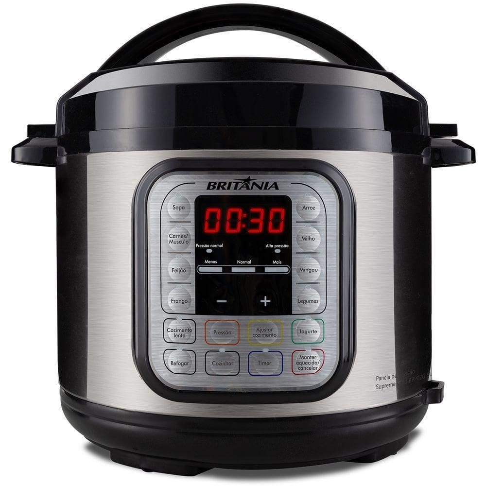 Panela Pressão Britânia Revestimento Gold Bpp02G 900W Aço