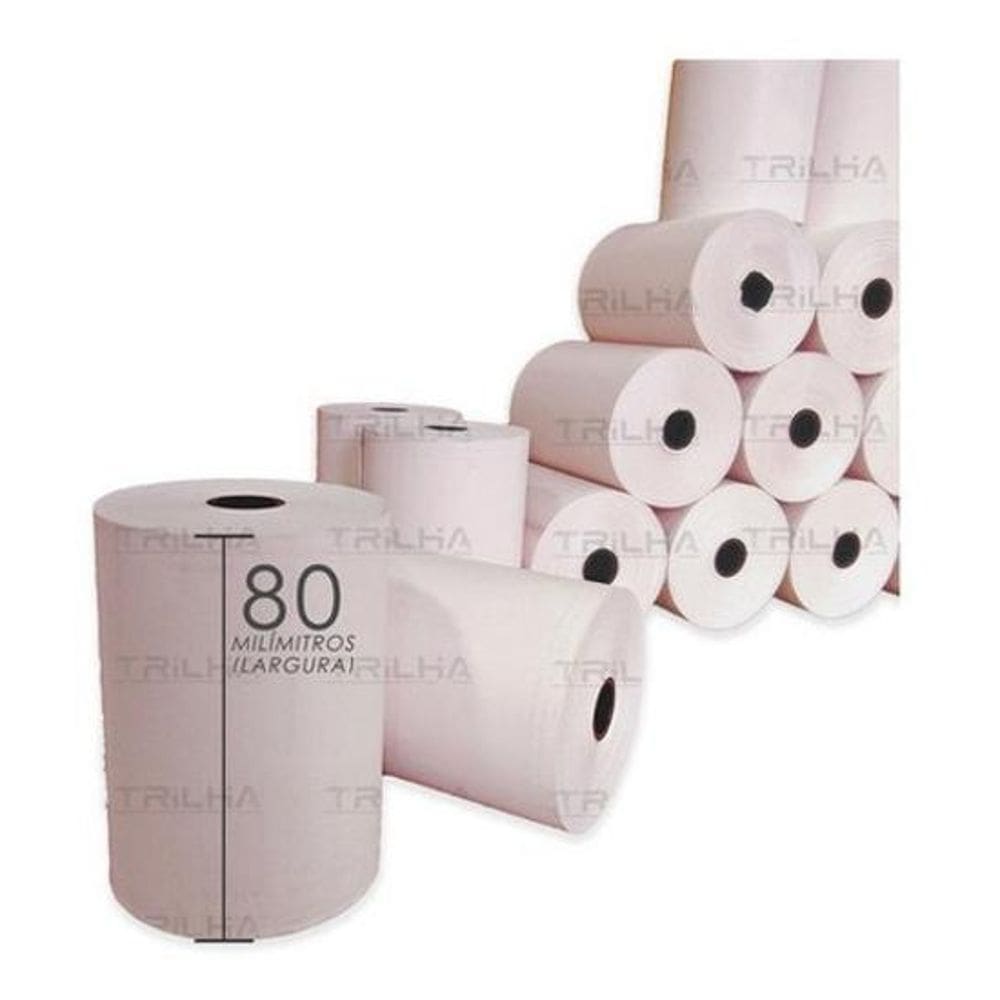 Bobina Térmica 80X40 Cupom Fiscal 30 Und - Branco