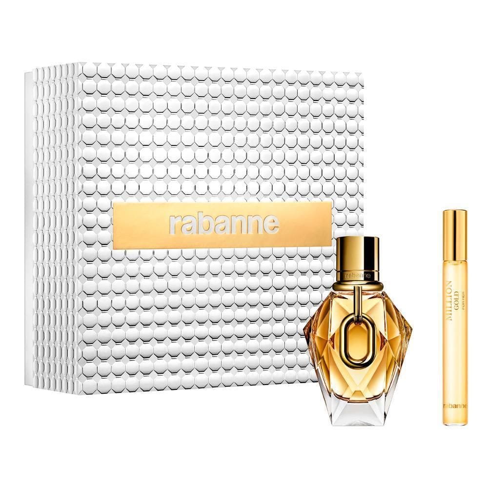 Kit Rabanne Million Gold Edp 50Ml + Edp 10Ml