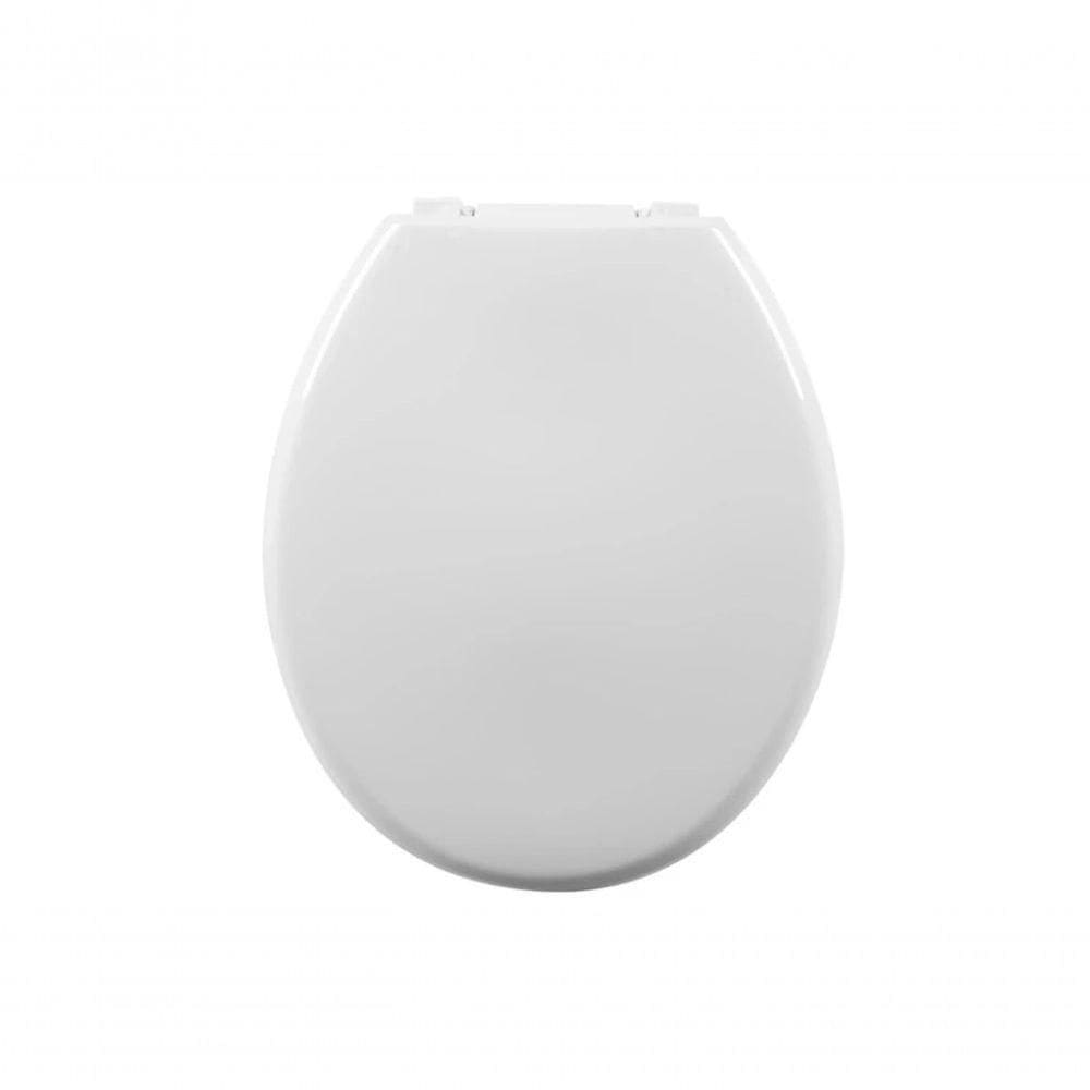 Assento Sanitário Oval Almofadado Perfumado Branco