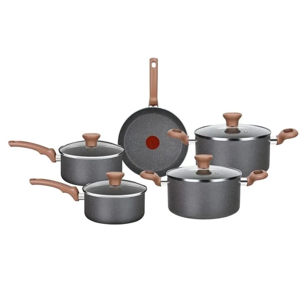 Jogo De Panelas Rochedo Natural Stone Minerium 5 Peças