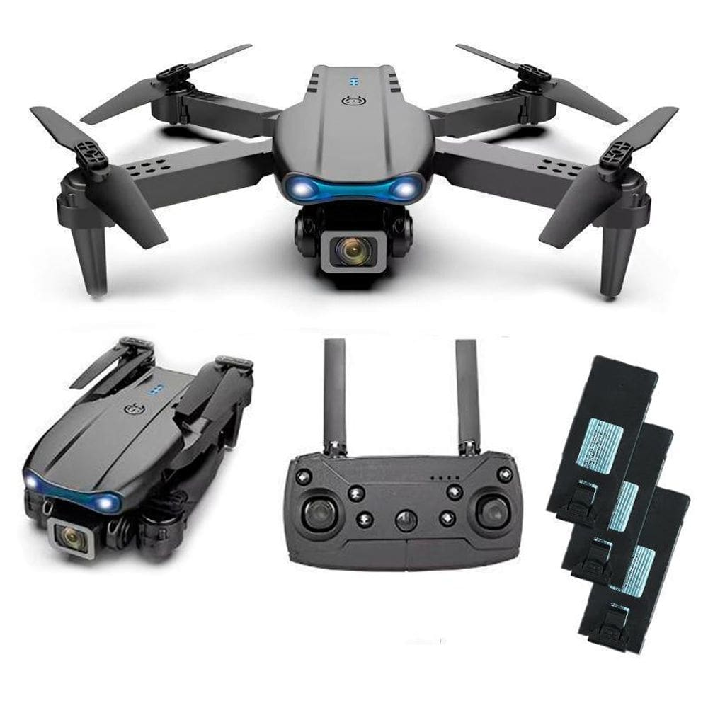 Drone Pro 4K E99 Pro Gravação Wifi 2.4G Com Quatro Baterias