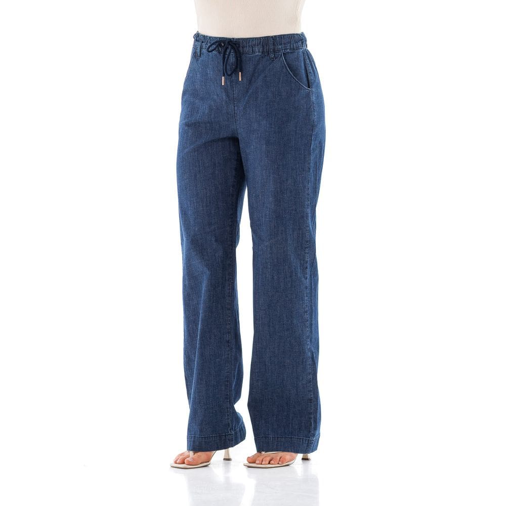 Calça Jeans Feminina Arauto Wide Leg Leve