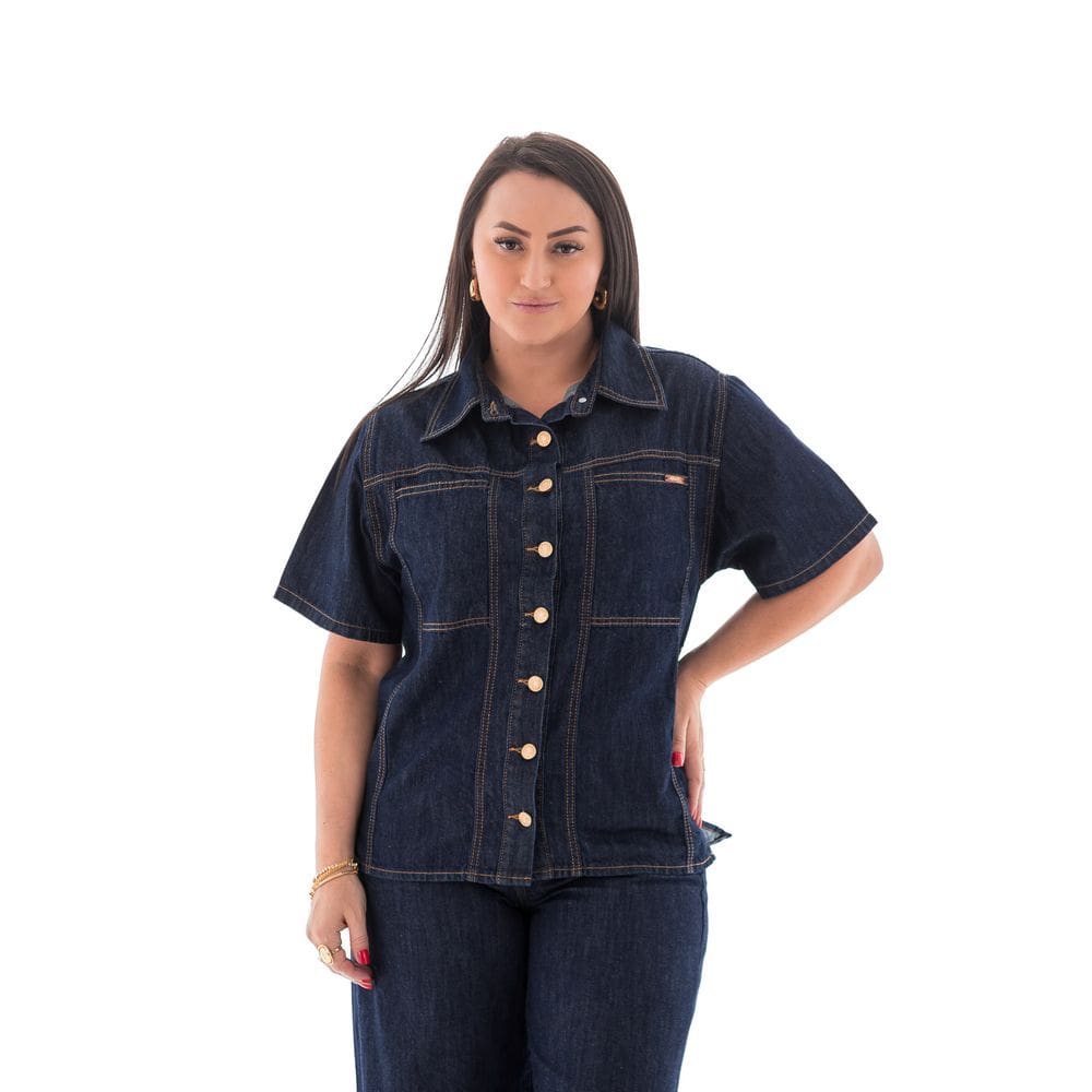 Camisa Jeans Feminina Arauto Leve
