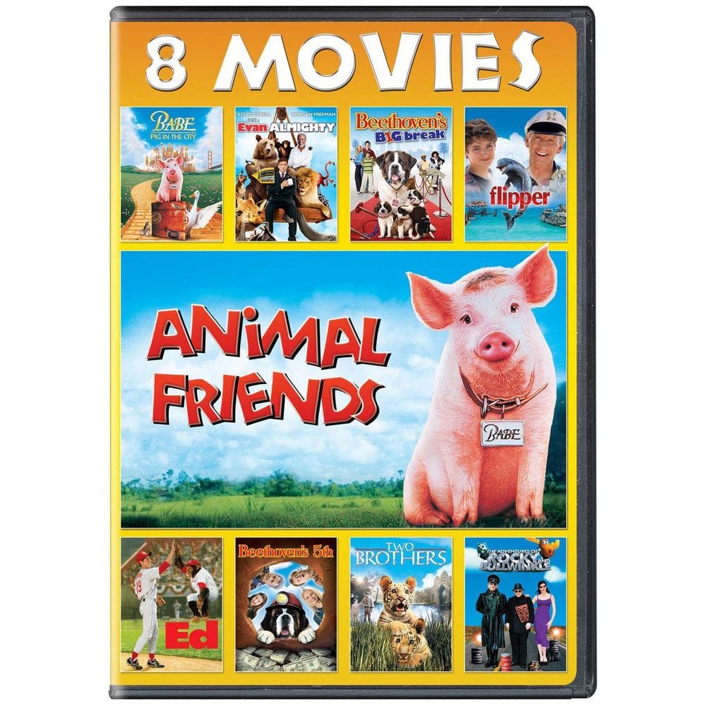 Coleção de 8 filmes em DVD Animal Friends Universal