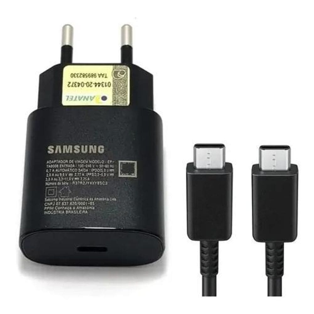 Carregador Ultra Turbo 25W Galaxy A20 Samsung