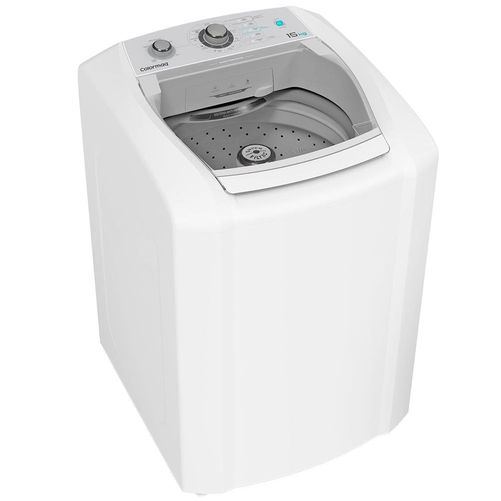 Máquina de Lavar Colormaq 15 kg LCA15 Automática Sistema Antimanchas Branca 220V
