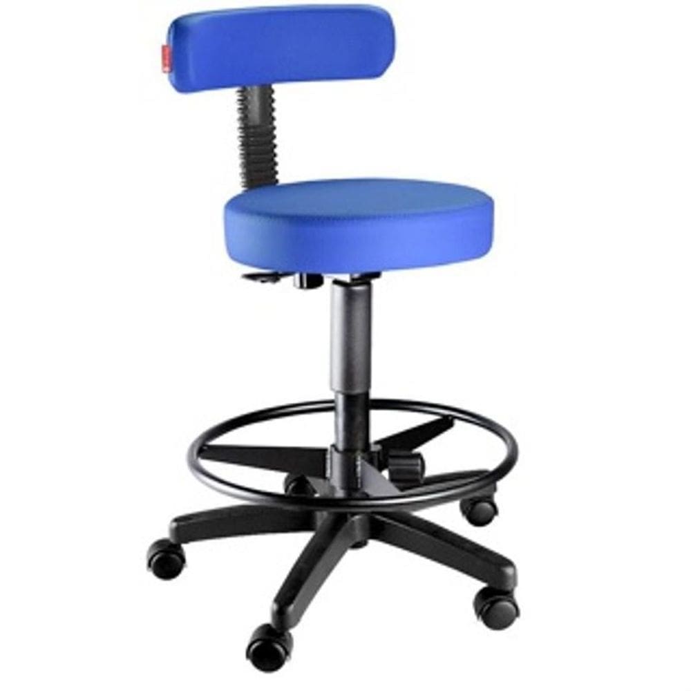 Cadeira Mocho Slim Azul Clínicas,Estética,Odonto/Renaflex