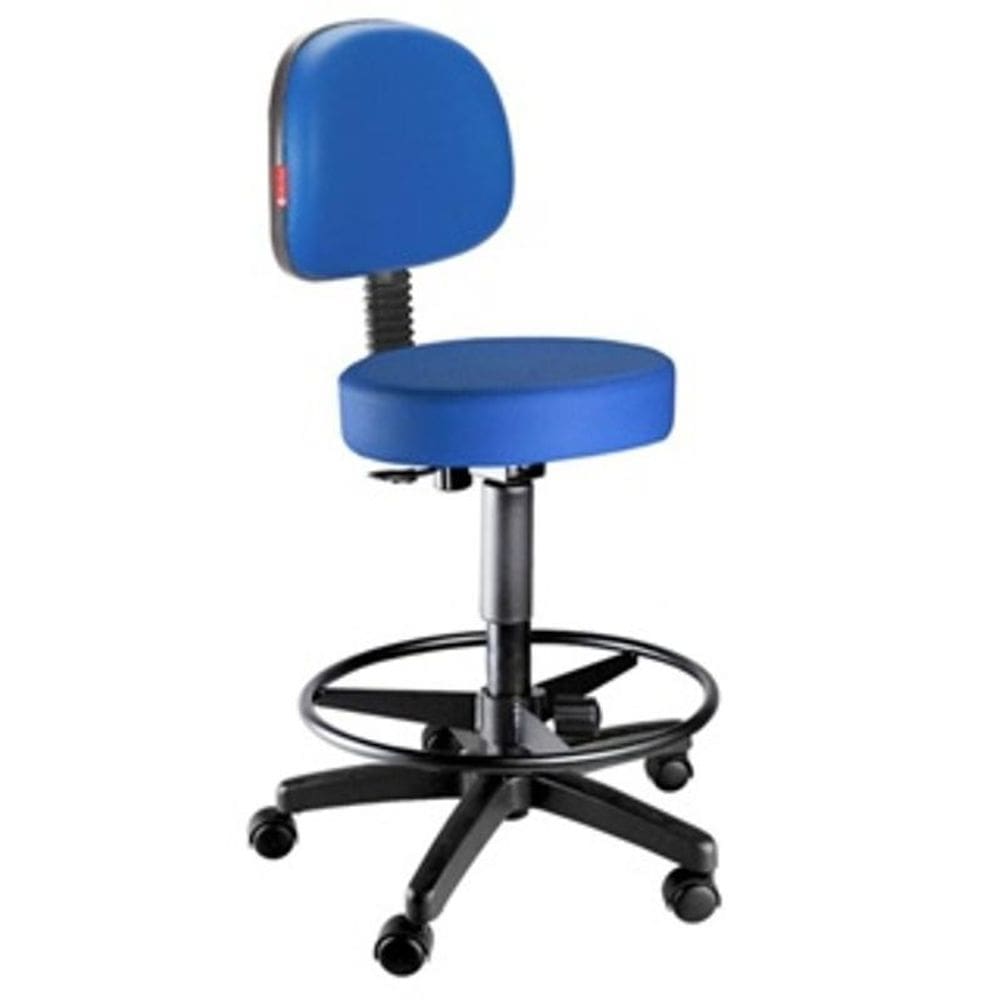 Cadeira Mocho Alto Azul Clínicas,Estética,Odonto/Renaflex