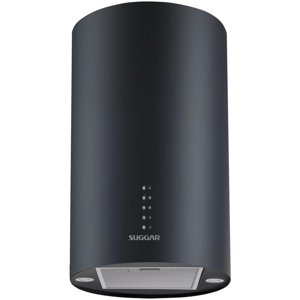 Coifa Ilha Quartzo Redonda 35Cm Preta Tp3522Pt Suggar 220V