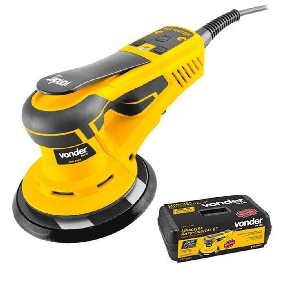 Lixadeira Roto Orbital Massa Corrida 6 Pol. Vonder
