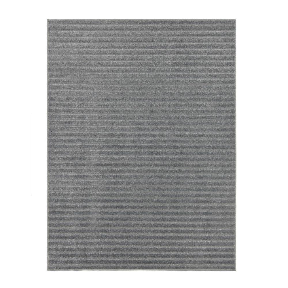 Tapete Realce Listrado 3D Alto Relevo 200X300 2X3 M Grafite