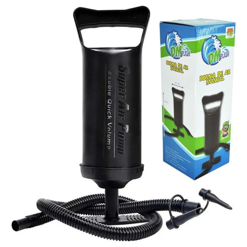 2X Bomba De Ar Para Encher Piscina Colchão Boia Inflavel Cor