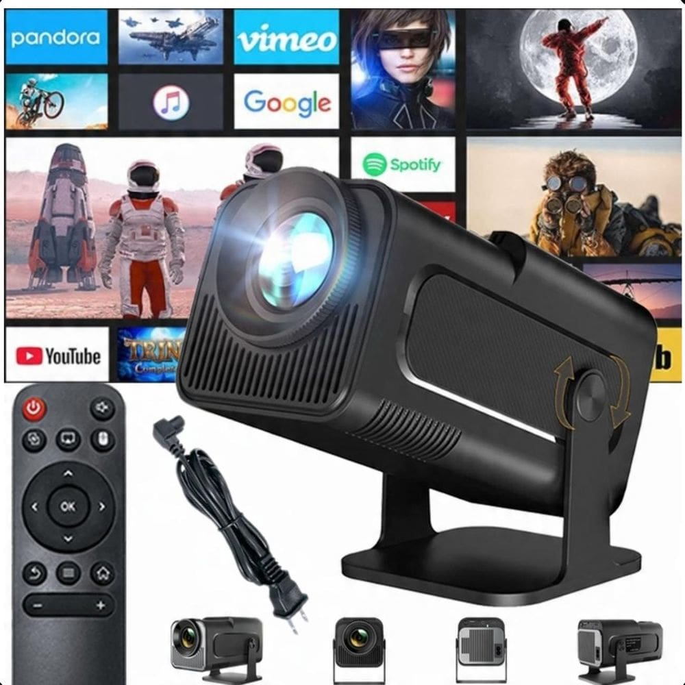 Projetor Hy320 390 Ansi 4K Android Wifi 6