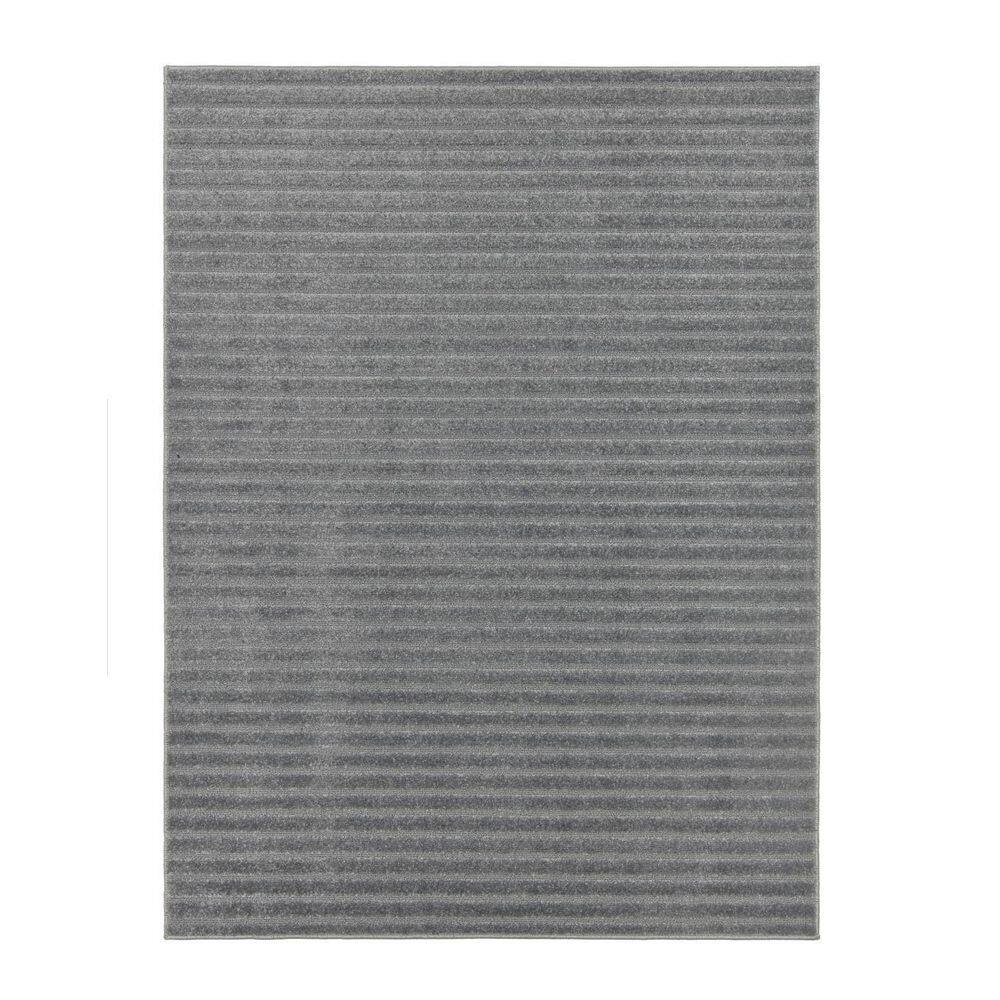 Tapete Realce Listrado 3D Alto Relevo 200X300 2X3 M Grafite