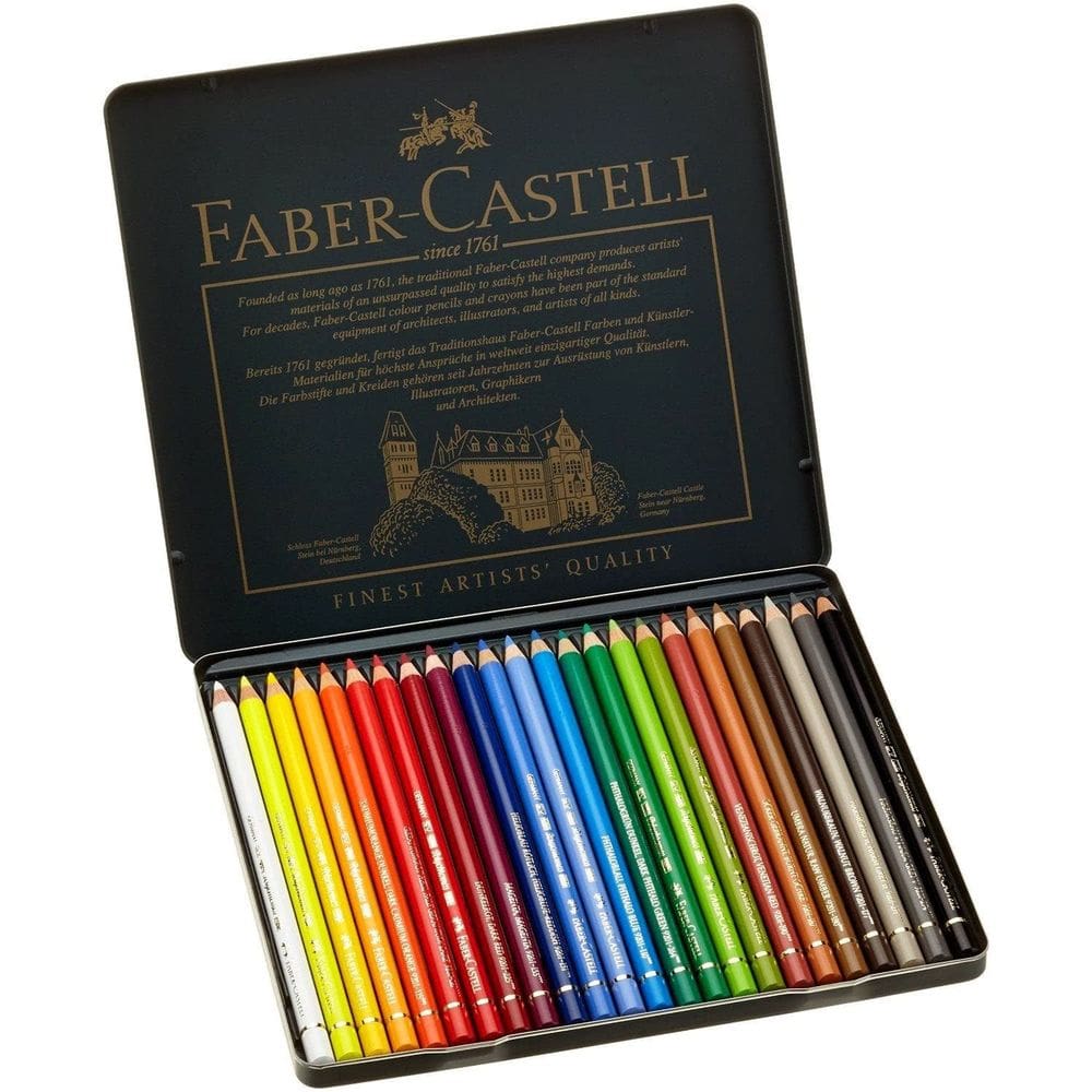 Conjunto de lápis de cor Faber-Castell Polychromous 24 peças