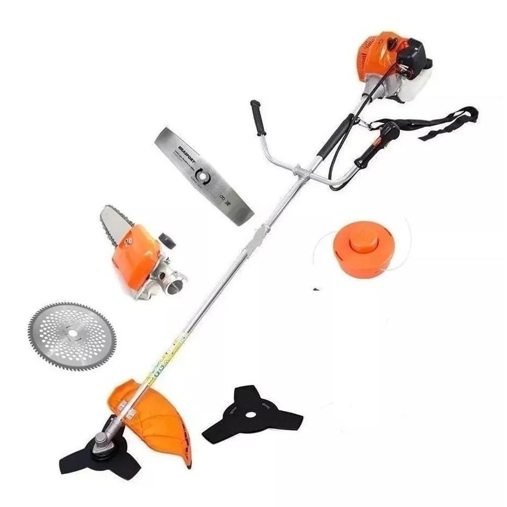 Roçadeira Multifuncional Á Gasolina 3Hp 63Cc + Motopoda