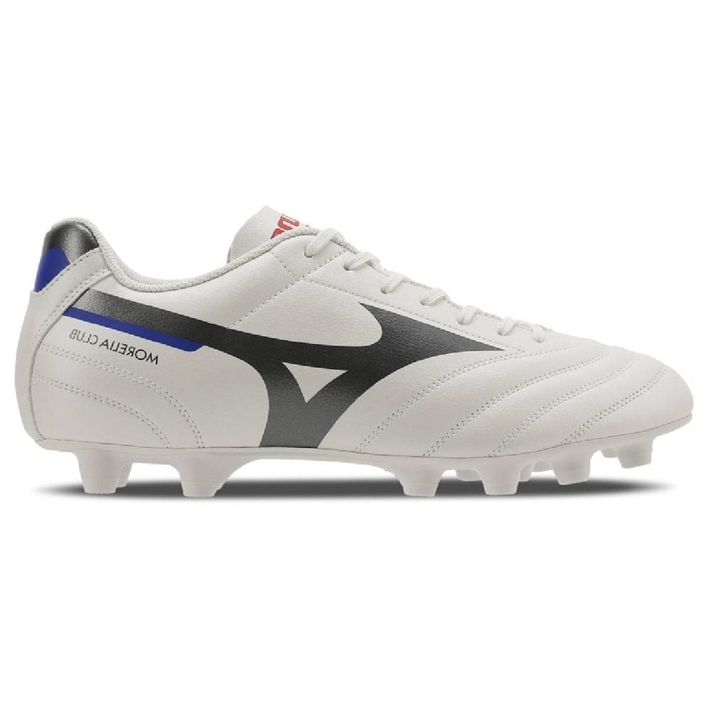 Chuteira Campo Mizuno Morelia Club MD - Masculino - Branco-Cinza