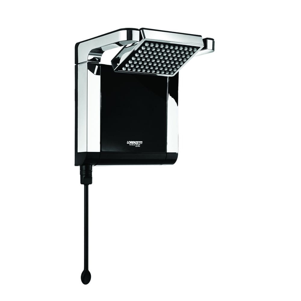 Chuveiro Lorenzetti Acqua Star Ultra Preto com Cromado 127v