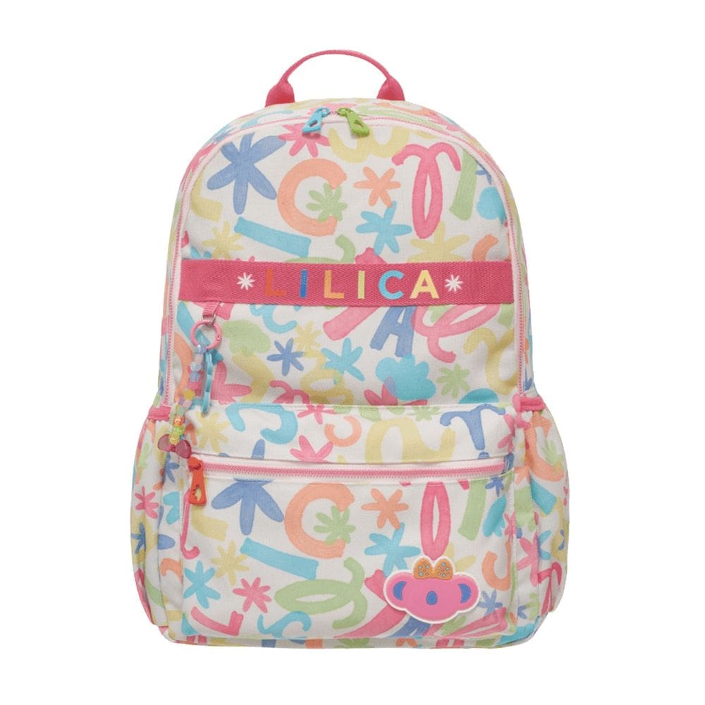 Mochila Escolar de Costas Lilica Ripilica Lovit Florescer
