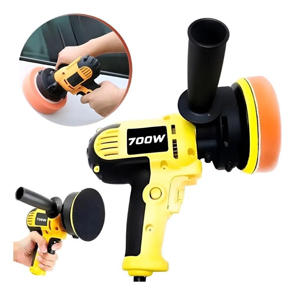2X Polidor Elétrico 700W 6 Velocidades 4500 Rpm 125Mm