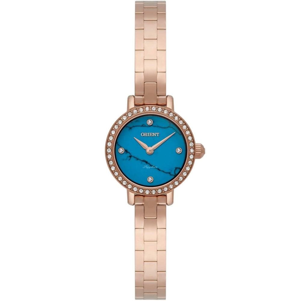 Relógio Orient Feminino Mini Rose Gold Frss0125 D1rx