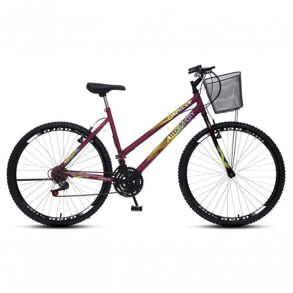 Bicicleta Colli Cazelle Allegra Aro 26 Freio V-brake Quadro 18 Roxo