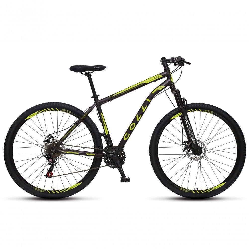 Bicicleta Athena Aro 29 Em Aço Com 21 Marchas Colli Preto-amarelo