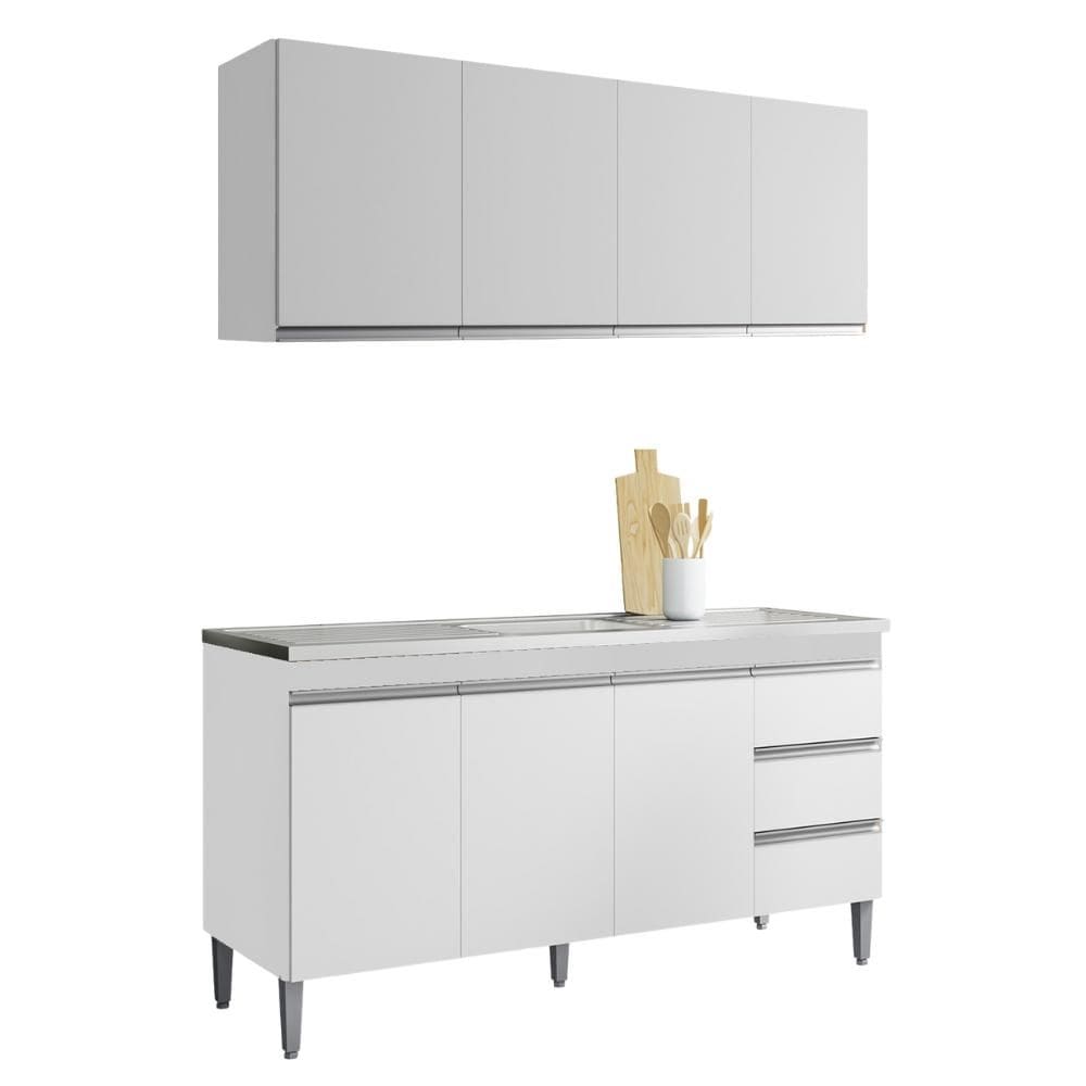 Armario Aereo E Balcao Para Pia 150 cm Andreia REAJL Moveis