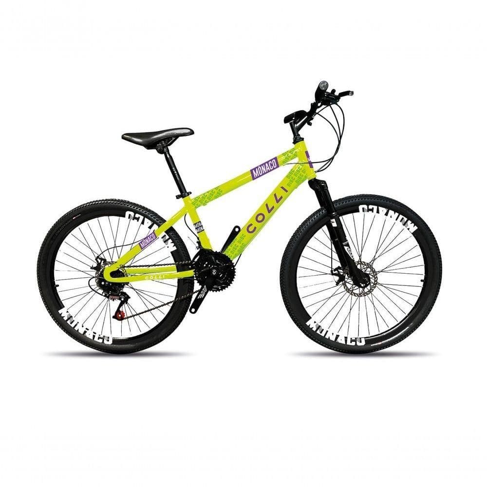 Bicicleta Colli Mônaco Aro 26 Disco 21 V Rapid Fire Cor Vermelho Tamanho Do Quadro 13,5