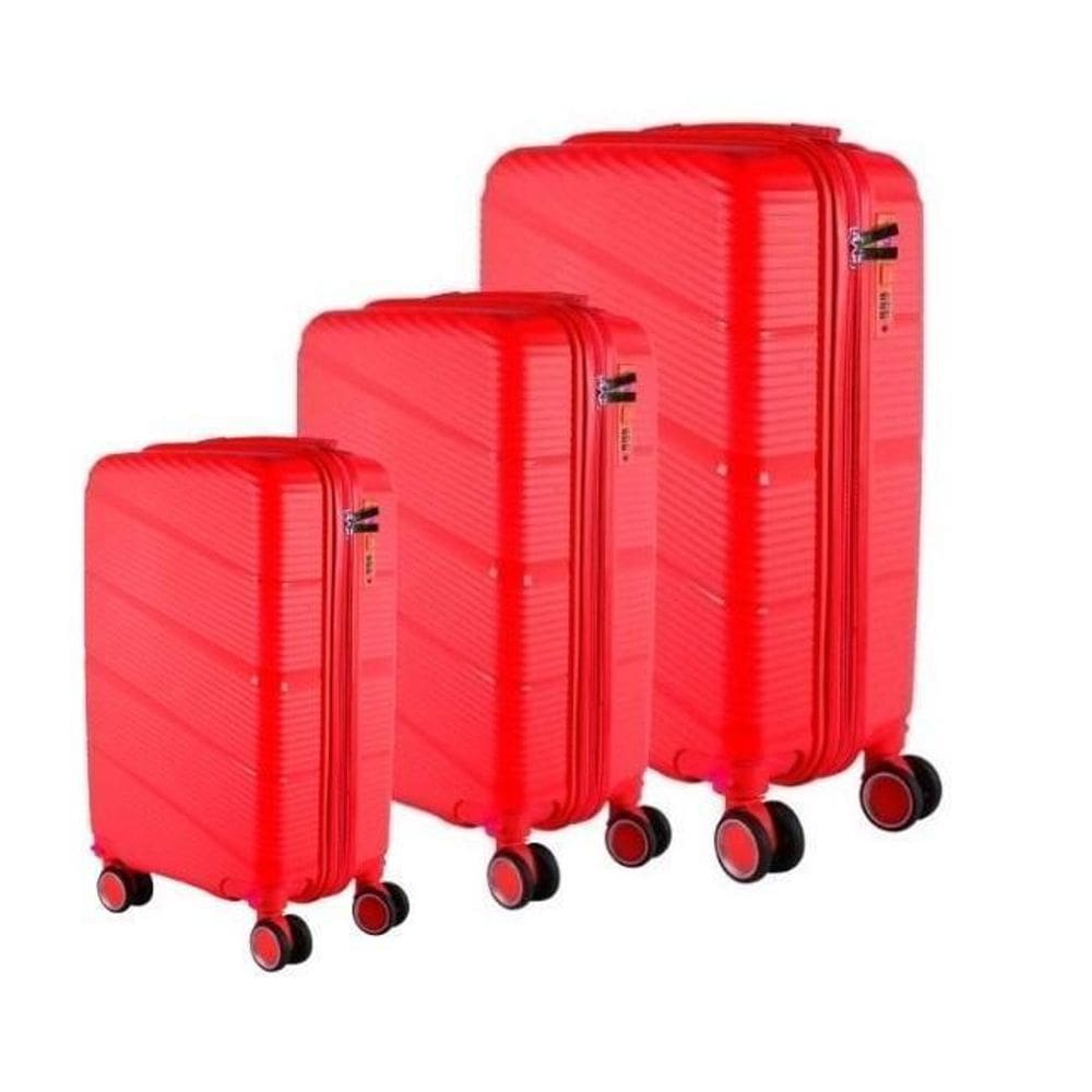 Conjunto Mala 35Kg + 23Kg + 10Kg Polipropileno Inquebrável