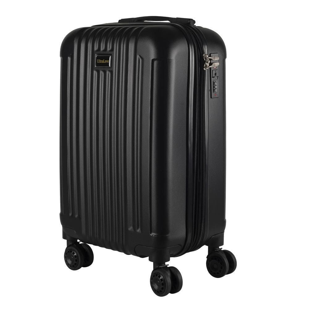 Mala Grande 35Kg Expansível Giratória Preta Maldivas Dermond