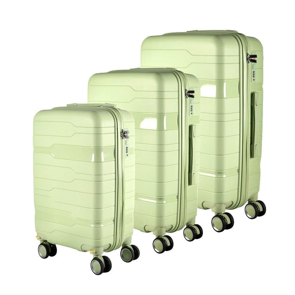 Kit Mala 32Kg+ Mala 23Kg+Mala 10Kg Polipropileno Inquebrável